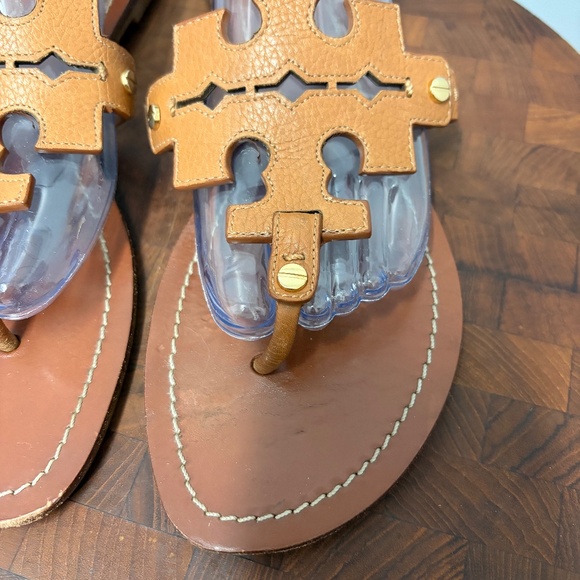 Tory Burch Phoebe Flat Thong Sandals Royal Tan Women's Size 10.5 M - Picture 3 of 13